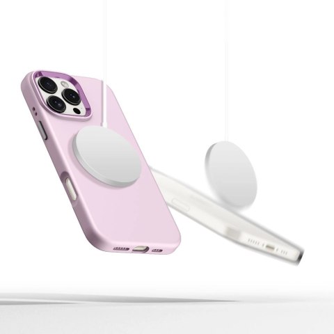 Etui Tech-Protect Silicone PU MagSafe na iPhone 16 Pro Max - różowe Etui Tech-Protect Silicone PU MagSafe na iPhone 16 Pro Max - różowe
