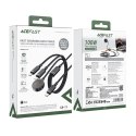Kabel 3w1 Acefast C6-11 USB-C - 2x USB-C / Qi 480Mb/s 100W 1.2m - czarny