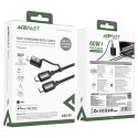Kabel Acefast C20-01 USB-C - USB-C/Lightning 60W/30W 480Mb/s 3A 1.2m - czarny