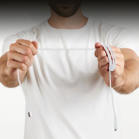 Kabel SBS TECABLEMICROC15W USB-A - USB-C 1,5m - biały Kabel SBS TECABLEMICROC15W USB-A - USB-C 1,5m - biały