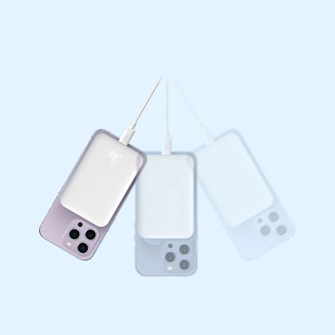 Powerbank Baseus Magnetic Mini Air PPCXM06A 6000mAh 20W z kablem Simple Series USB-C - biały Powerbank Baseus Magnetic Mini Air PPCXM06A 6000mAh 20W z kablem Simple Series USB-C - biały