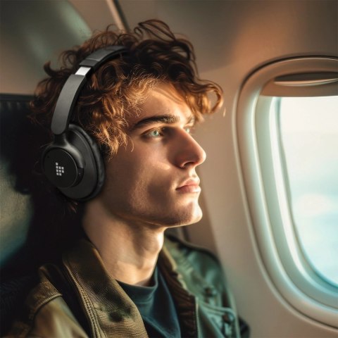 Słuchawki bezprzewodowe Tronsmart Sounfii Q20 ANC nauszne Bluetooth 5.3 - czarne Słuchawki bezprzewodowe Tronsmart Sounfii Q20 ANC nauszne Bluetooth 5.3 - czarne