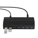 Hub Orico H7928-U3-V1 7x USB-A 3.0 - czarny