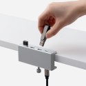 Hub Orico MH4PC montowany na zacisk USB-C / 3x USB-A 3.0 + 1x USB-C 3.0 - srebrny