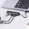 Hub USB-A Orico PAPW4A-C3 stacja dokująca 4x USB-A 3.0 - czarny