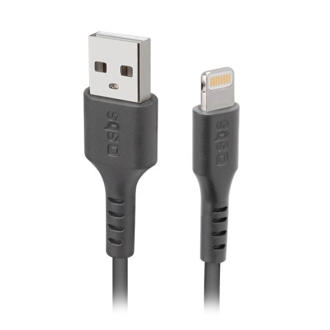 Kabel SBS TECABLEUSBIP589K USB-A - Lightning 1m z certyfikatem MFi - czarny Kabel SBS TECABLEUSBIP589K USB-A - Lightning 1m z certyfikatem MFi - czarny