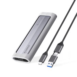 Kieszeń dyskowa Orico AXM2-G2-V1 M.2 NVME USB-C/USB-A na USB-C 10Gb/s - szara