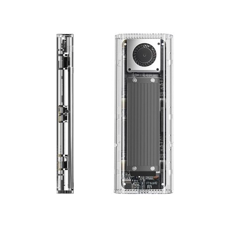 Kieszeń dyskowa Orico TCM2-G20 M.2 NVME USB-C 3.2 20Gb/s - srebrna/przezroczysta Kieszeń dyskowa Orico TCM2-G20 M.2 NVME USB-C 3.2 20Gb/s - srebrna/przezroczysta