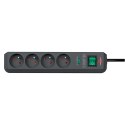 Listwa antyprzepięciowa Brennenstuhl Eco-Line 4 gniazda 1,5m 13.500A - czarna