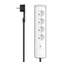 Listwa antyprzepięciowa Hama Premium 4 gniazda 1,5m - biała