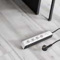 Listwa antyprzepięciowa Hama Premium 4 gniazda 1,5m - biała