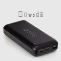 Powerbank SBS TTBB20000PD20K 20000 mAh 20W PD USB-C, USB-A, Micro-USB - czarny
