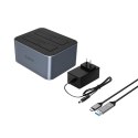 Stacja dokująca Orico 6626C3-C-V1 na 2 dyski z funkcją klonowania offline 2,5"/3,5" SATA HDD/SSD - szara