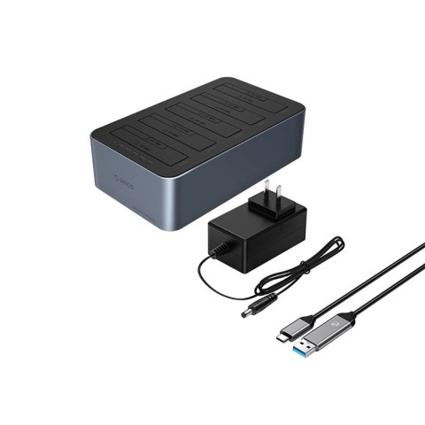 Stacja dokująca Orico 6656C3-C na 5 dysków z funkcją klonowania offline 2,5"/3,5" SATA HDD/SSD - szara Stacja dokująca Orico 6656C3-C na 5 dysków z funkcją klonowania offline 2,5"/3,5" SATA HDD/SSD - szara
