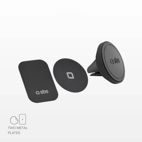 Uchwyt na smartfona SBS TESUPMAGMCLIP kompatybilny z MagSafe, na kratkę nawiewu - czarny Uchwyt na smartfona SBS TESUPMAGMCLIP kompatybilny z MagSafe, na kratkę nawiewu - czarny