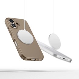 Etui Tech-Protect Liquid Silicone MagSafe na iPhone 16 - brązowe