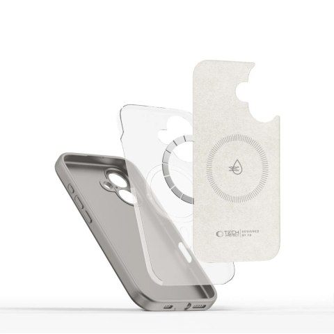 Etui Tech-Protect Liquid Silicone MagSafe na iPhone 16 - szare Etui Tech-Protect Liquid Silicone MagSafe na iPhone 16 - szare