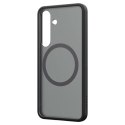 Etui silikonowe Spigen Capella GP-FPS931PGBJW z ringiem magnetycznym MagFit do Samsung Galaxy S25 - czarne