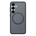 Etui silikonowe Spigen Capella GP-FPS936PGBJW z ringiem magnetycznym MagFit do Samsung Galaxy S25+ - czarne