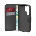 Etui z ekoskóry Puro Booklet Case z klapką i portfelem do Samsung Galaxy S25 Ultra - czarne