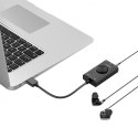Karta dźwiękowa Orico SC2 zewnętrzna wielofunkcyjna z USB-A - czarna