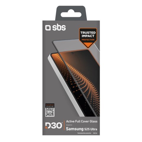 Szkło hartowane SBS Tempered Glass D3O z ramką do Samsung Galaxy S25 Ultra Szkło hartowane SBS Tempered Glass D3O z ramką do Samsung Galaxy S25 Ultra