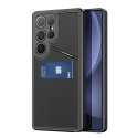 Etui Dux Ducis Rafi II na Samsung Galaxy S25 Ultra z podstawką i portfelem - czarne