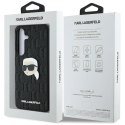 Etui Karl Lagerfeld Leather Monogram Pin Logo Karl Head Samsung Galaxy S25 Plus czarny