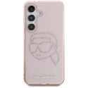 Etui Karl Lagerfeld Rhinestones K. Head Logo Samsung Galaxy S25 różowy