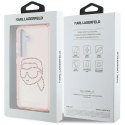 Etui Karl Lagerfeld Rhinestones K. Head Logo Samsung Galaxy S25 różowy