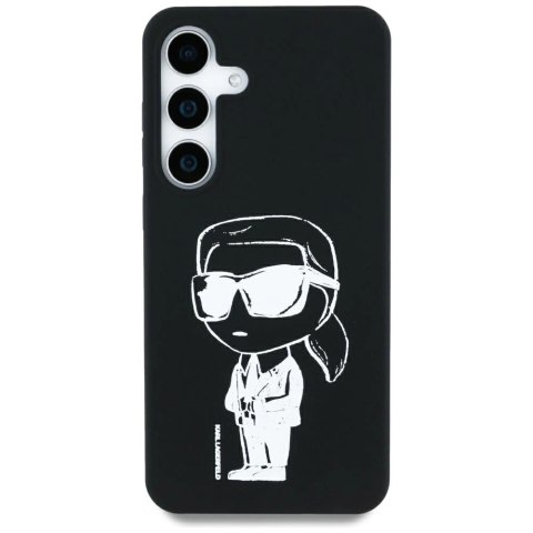 Etui Karl Lagerfeld Silicone Graffiti Ikonik Printed Logo MagSafe Samsung Galaxy S25 czarny Etui Karl Lagerfeld Silicone Graffiti Ikonik Printed Logo MagSafe Samsung Galaxy S25 czarny