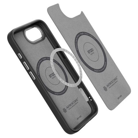 Etui Spigen Enzo Aramid MagSafe na iPhone 16e - czarne Etui Spigen Enzo Aramid MagSafe na iPhone 16e - czarne