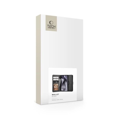 Etui Tech-Protect Wallet na Samsung Galaxy S25 Ultra - czarne Etui Tech-Protect Wallet na Samsung Galaxy S25 Ultra - czarne