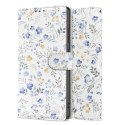 Etui Tech-Protect Wallet na Samsung Galaxy S25 Ultra - stokrotki z liśćmi