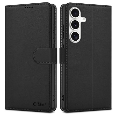 Etui Tech-Protect Wallet na Samsung Galaxy S25+ - czarne Etui Tech-Protect Wallet na Samsung Galaxy S25+ - czarne