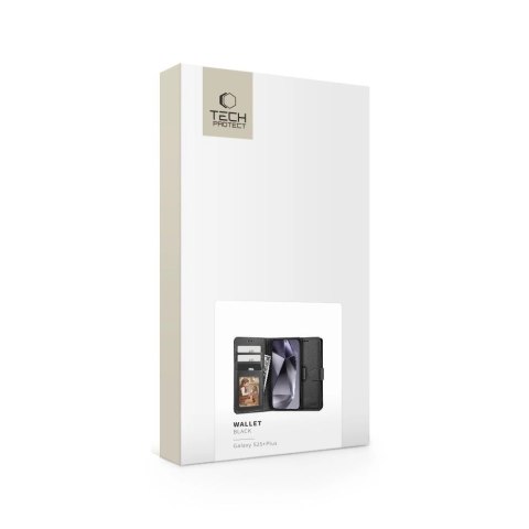 Etui Tech-Protect Wallet na Samsung Galaxy S25+ - czarne Etui Tech-Protect Wallet na Samsung Galaxy S25+ - czarne