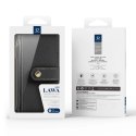 Etui skórzane Dux Ducis Lawa na Samsung Galaxy S25 Ultra z odłączanym portfelem magnetycznym - czarne