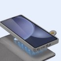Etui skórzane Dux Ducis Lawa na Samsung Galaxy S25 Ultra z odłączanym portfelem magnetycznym - szare