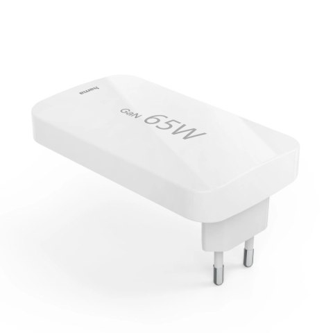 Ładowarka Hama GaN 65W 2x USB-C 1x USB-A składana - biała Ładowarka Hama GaN 65W 2x USB-C 1x USB-A składana - biała