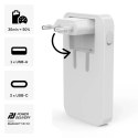 Ładowarka Hama GaN 65W 2x USB-C 1x USB-A składana - biała