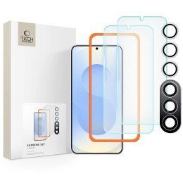 Zestaw Tech-Protect Supreme Set na Samsung Galaxy S25+ 2x szkło hartowane na wyświetlacz / szkło hartowane na aparat - przezrocz