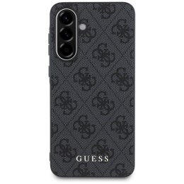 Etui Guess 4G Metal Gold Logo na Samsung Galaxy A56 - czarne