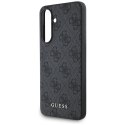 Etui Guess 4G Metal Gold Logo na Samsung Galaxy A56 - czarne