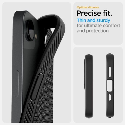 Etui Spigen Liquid Air na iPhone 16e - czarny mat Etui Spigen Liquid Air na iPhone 16e - czarny mat