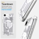 Etui Spigen Ultra Hybrid MagSafe na iPhone 16e Zero One - białe