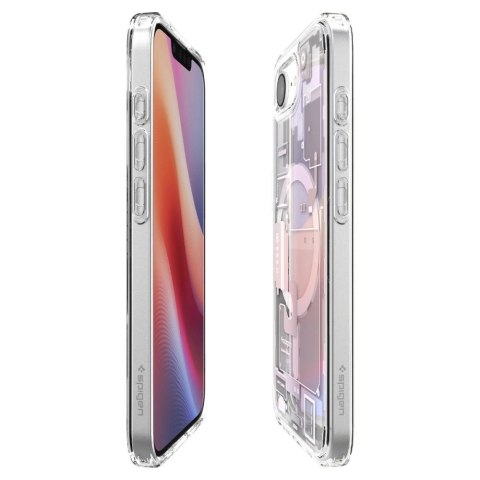 Etui Spigen Ultra Hybrid MagSafe na iPhone 16e Zero One - białe Etui Spigen Ultra Hybrid MagSafe na iPhone 16e Zero One - białe