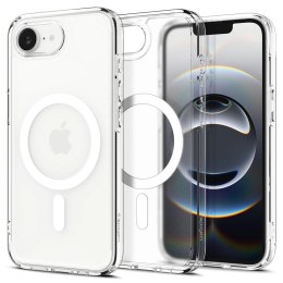 Etui Spigen Ultra Hybrid MagSafe na iPhone 16e - białe, półprzezroczyste