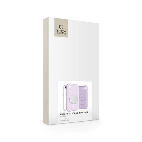 Etui Tech-Protect Liquid Silicone MagSafe na iPhone 16e - fioletowe Etui Tech-Protect Liquid Silicone MagSafe na iPhone 16e - fioletowe