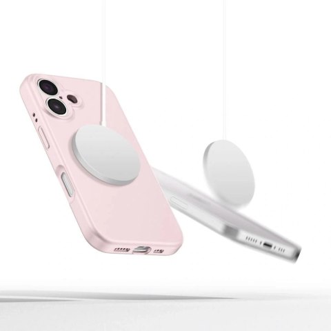 Etui Tech-Protect Liquid Silicone MagSafe na iPhone 16e - różowe Etui Tech-Protect Liquid Silicone MagSafe na iPhone 16e - różowe