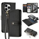 Etui skórzane Dux Ducis Lawa na iPhone 15 Pro Max - czarne